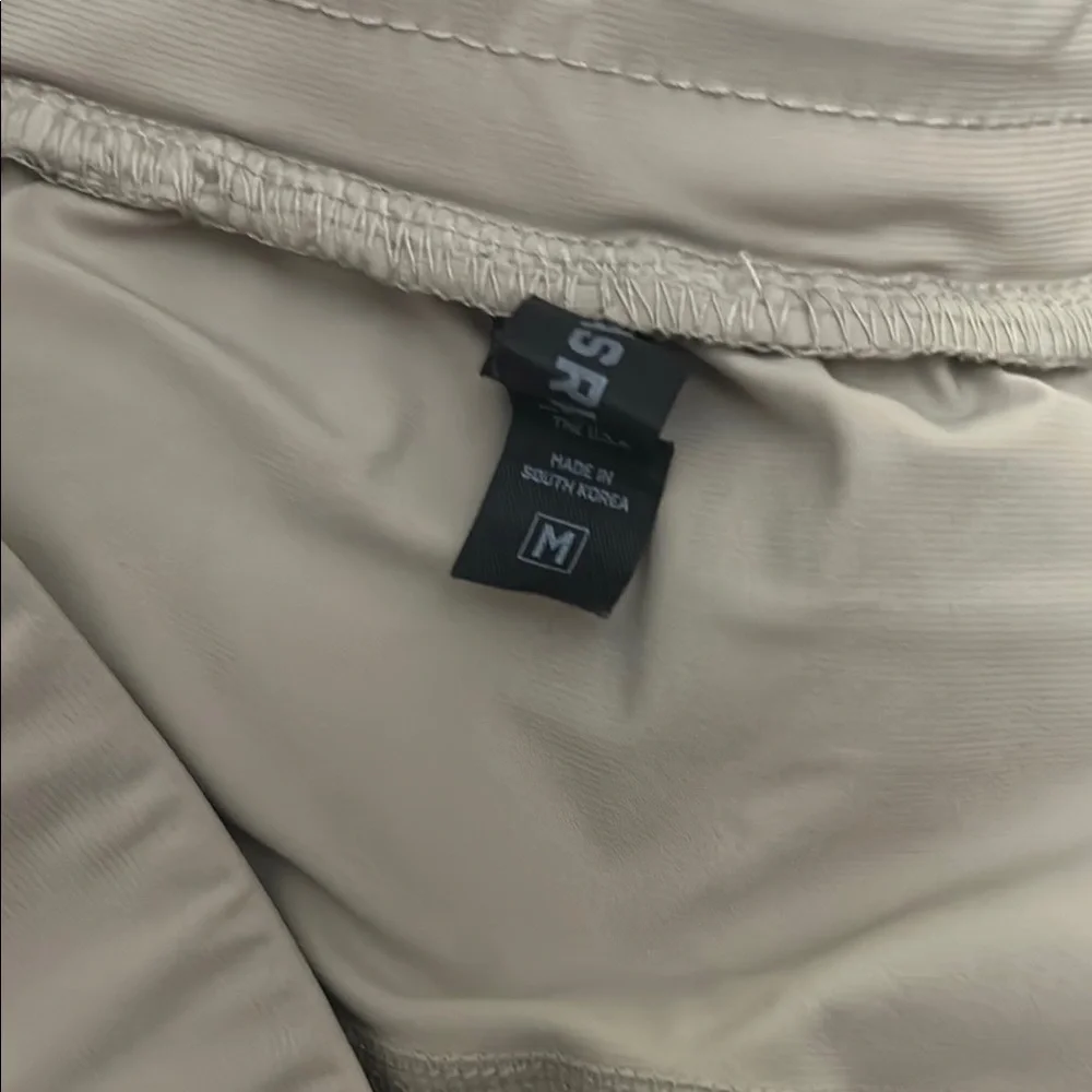 ASRV Tan Athletic Shorts with Elastic Waistband - Picture 2 of 3